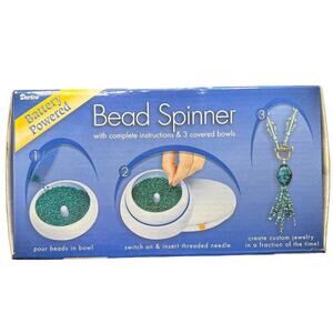 Darice Bead Spinner Battery Powered Plastic Beading Tool Craft Jewelry Making
